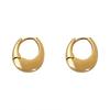 Smooth Metal Chunky Hoop Earrings Versatile Ear Clips Fashion Earring Jewelry  for Women