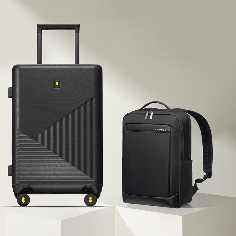 LEVEL8 Business Backpack & Carry-On Luggage Set