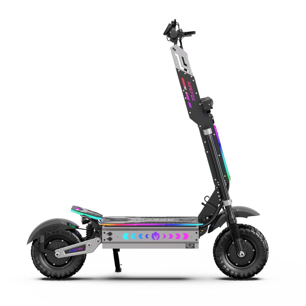 APEF-FOX T90 Ultra Electric Scooter Dual 5000W Peak Motors 72V 40Ah Battery 13 Inch Off Road Tires 44.7N·m Torque