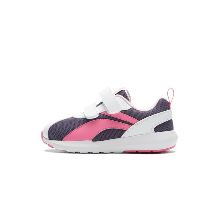 Li Ning Fashionable Comfortable Non-Slip Shock Absorbing Wear-Resistant Rebound Breathable Low-Top Casual Shoes Kids sneaker Purple YKAP148-8