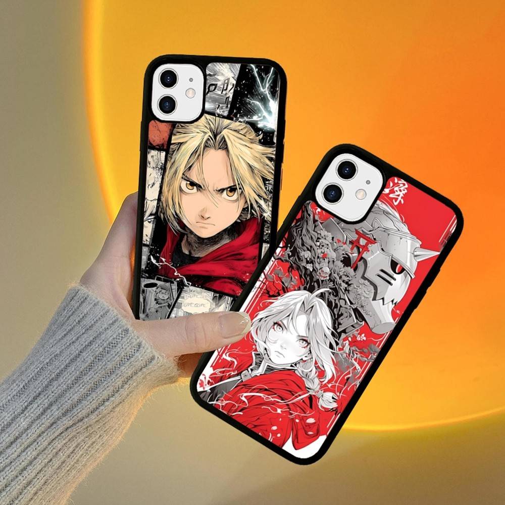 Anime F-Fullmetal A-Alchemist Handyhülle Für IPhone 17 16 15 14 13 Plus 12 11 Pro Max PC+TPU Hüllen Rückseite