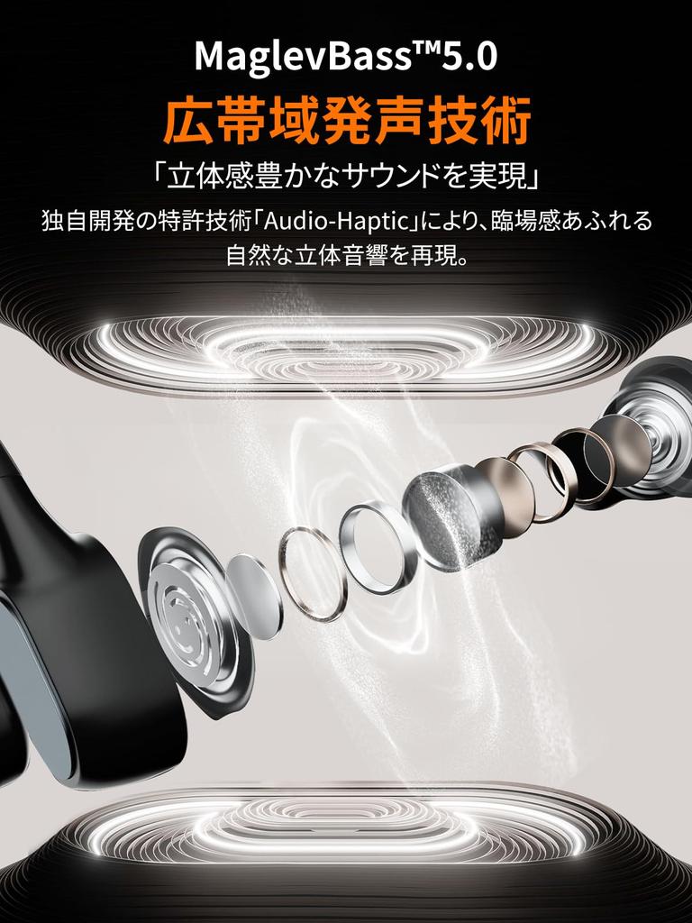 Mojawa Aerra Bone Conduction IP67 Waterproof Sports Fast Up to 8 Hours Call Noise Ideal for Daily Running and Orange Earphones, Wireless, & Dustproof,
