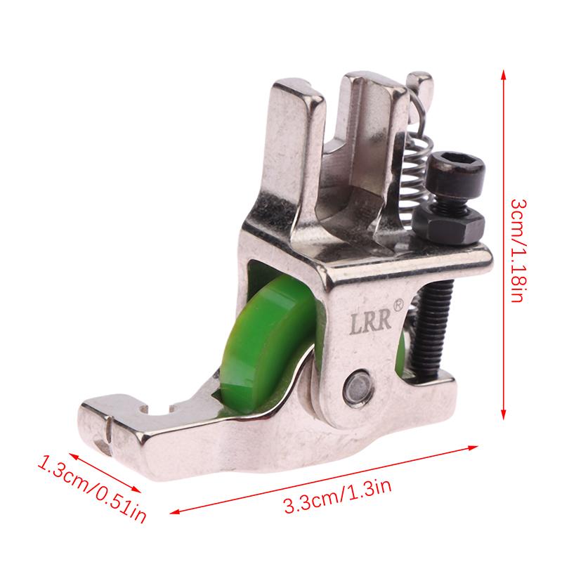 1ks ocelová válečková přítlačná patka pro neviditelný zip S518L/T168 s válečkovou patkou pro průmyslový šicí stroj s vázaným stehem