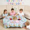 52 Szt. Dekoracje na Imprezę Wielkanocną, Dekoracja HAPPY EASTER Zestaw Dekoracji na Imprezę Wielkanocną Baner Jajko Królik Toppery na Tort Akcesoria na Imprezę Wielkanocną
