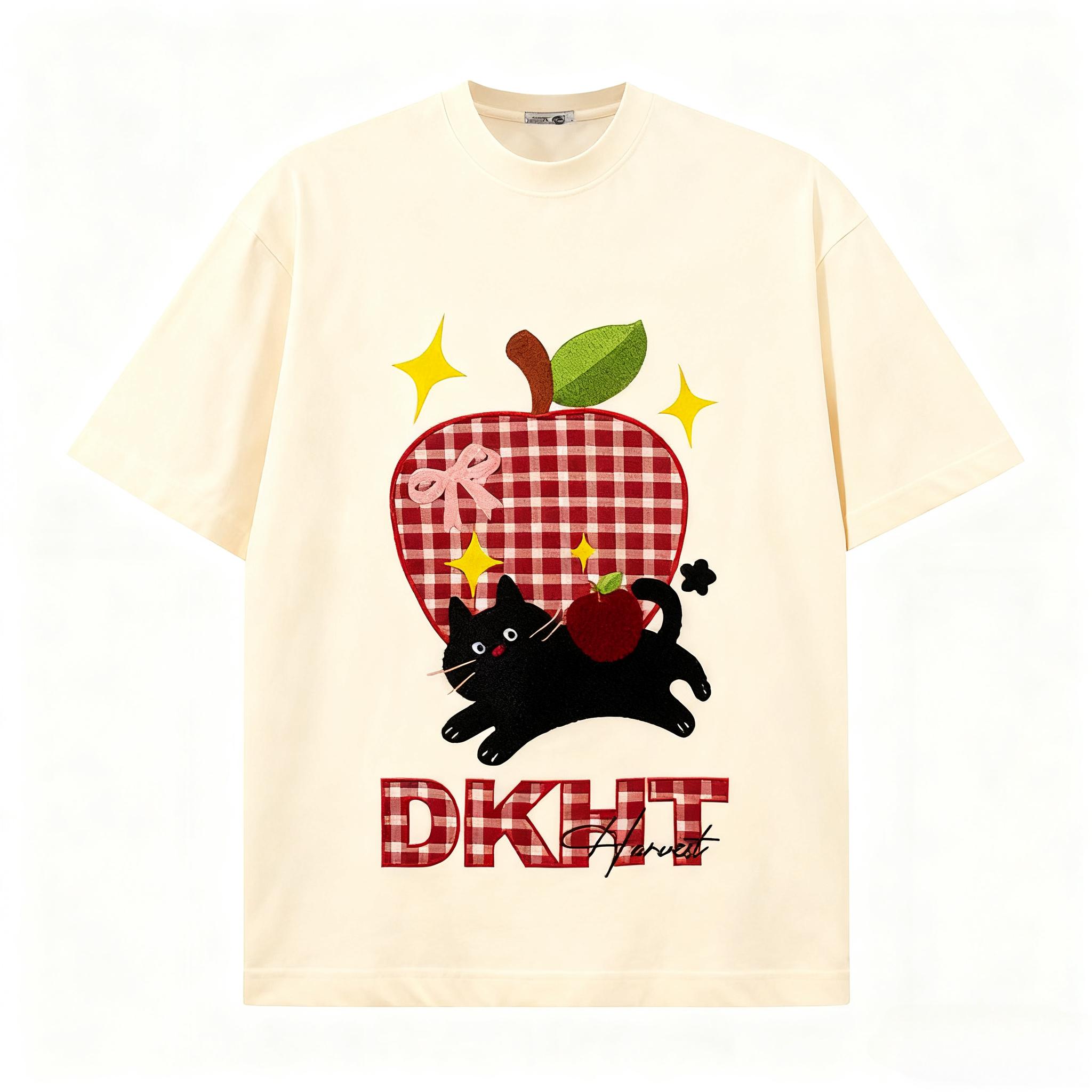 

2025 Autumn Black Cat Graphic T Shirts Men s and Women s Cotton T-shirt Tee Casuai Short Sleeve Crewneck Top Fashion Streetwear S