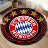 FC Bayern Munchen Round Area Rug,Carpet Rug for Living Room Bedroom Sofa Playroom Decor,Non-slip Floor Mat