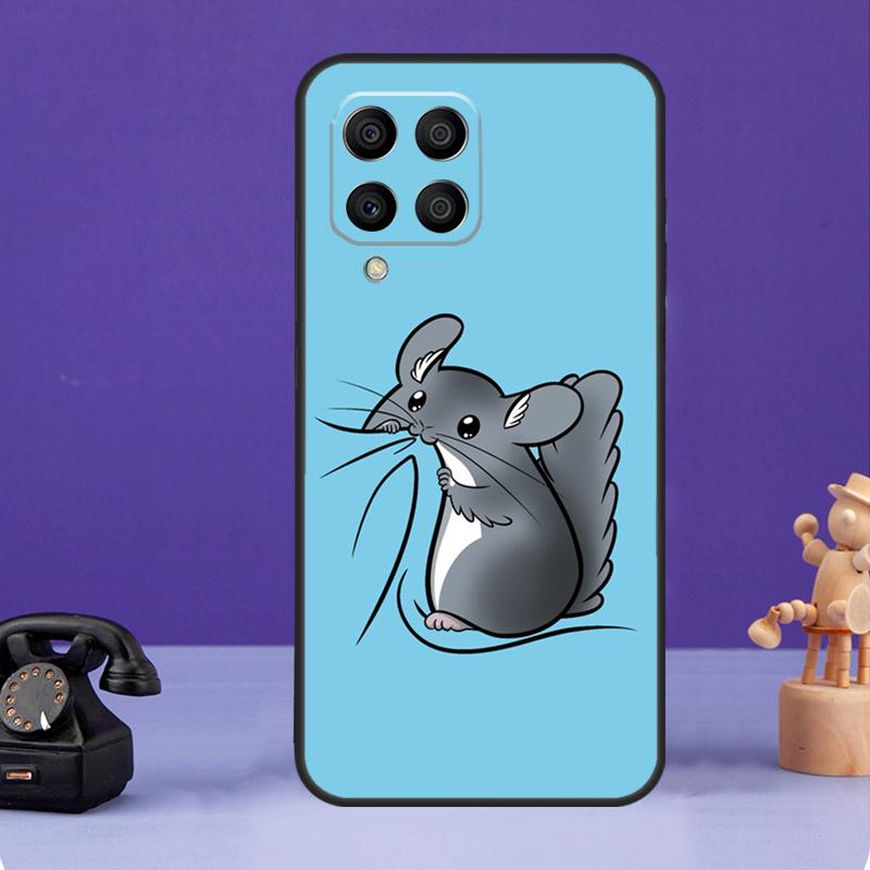 Süße Cartoon-Chinchilla-Hülle für Samsung Galaxy M55 M35 M15 M56 M36 M16 M06 M31 M13 M33 M53 M12 M32 M52 M14 M34 M54