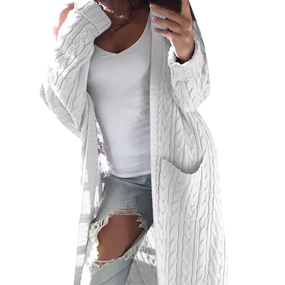 Women Ladies Winter Long Sleeve Casual Loose Knitted Sweater Jumper Coat Tops