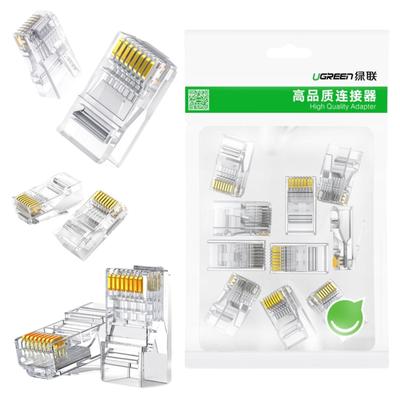 RJ45-Stecker Cat 6 Ugreen 50961, 10er-Pack (Transparent)
