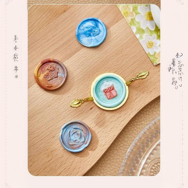 Metal Wax Seal Mold Lightweight Portable 1 Inch for 1 Inch Wax Seal Stamp Travel DIY Craft Gift Making On The Go
