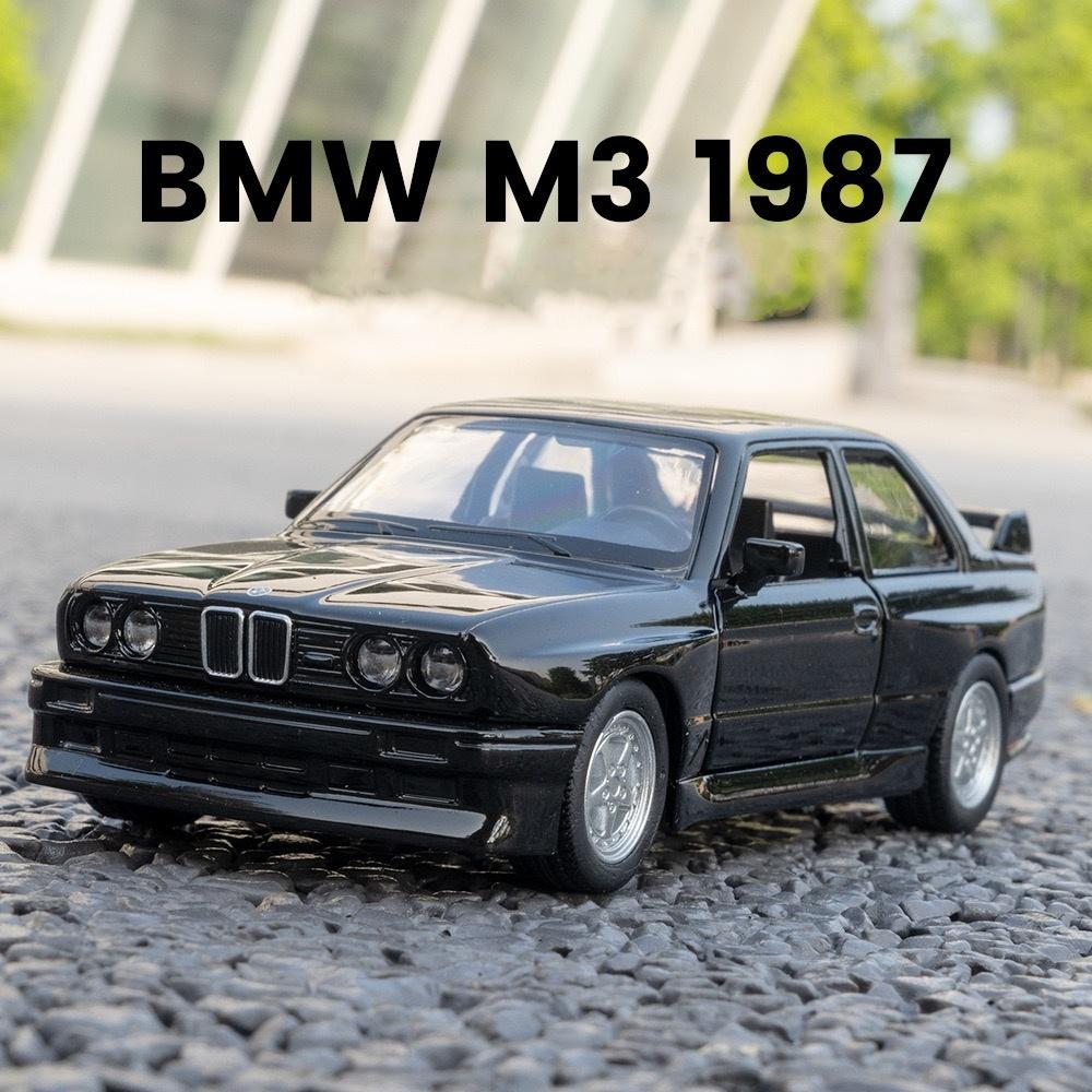 1:36 Scale BMW M3 1987 Alloy Diecast Cars Model Toy High Simulation Metal Body Doors Opened Pull Back Vehicles For Childrens Gi