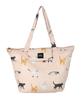 Friends Hill Zippered Tote Bag, Many Cats, Pink, BW-102-209