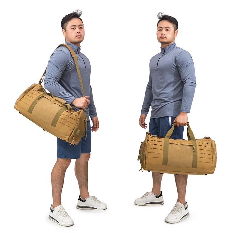 QT&QY 40L Sport Gym Bag Tactical Travel Duffel Bag For Men Survival Fitness Duffel Bag Training Bag Basketball Weekender Bag