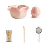 Japanese Style Ceramic Matcha Tool Flower Shaped Matcha Making Kit Matcha Tea Set  Matcha Lovers