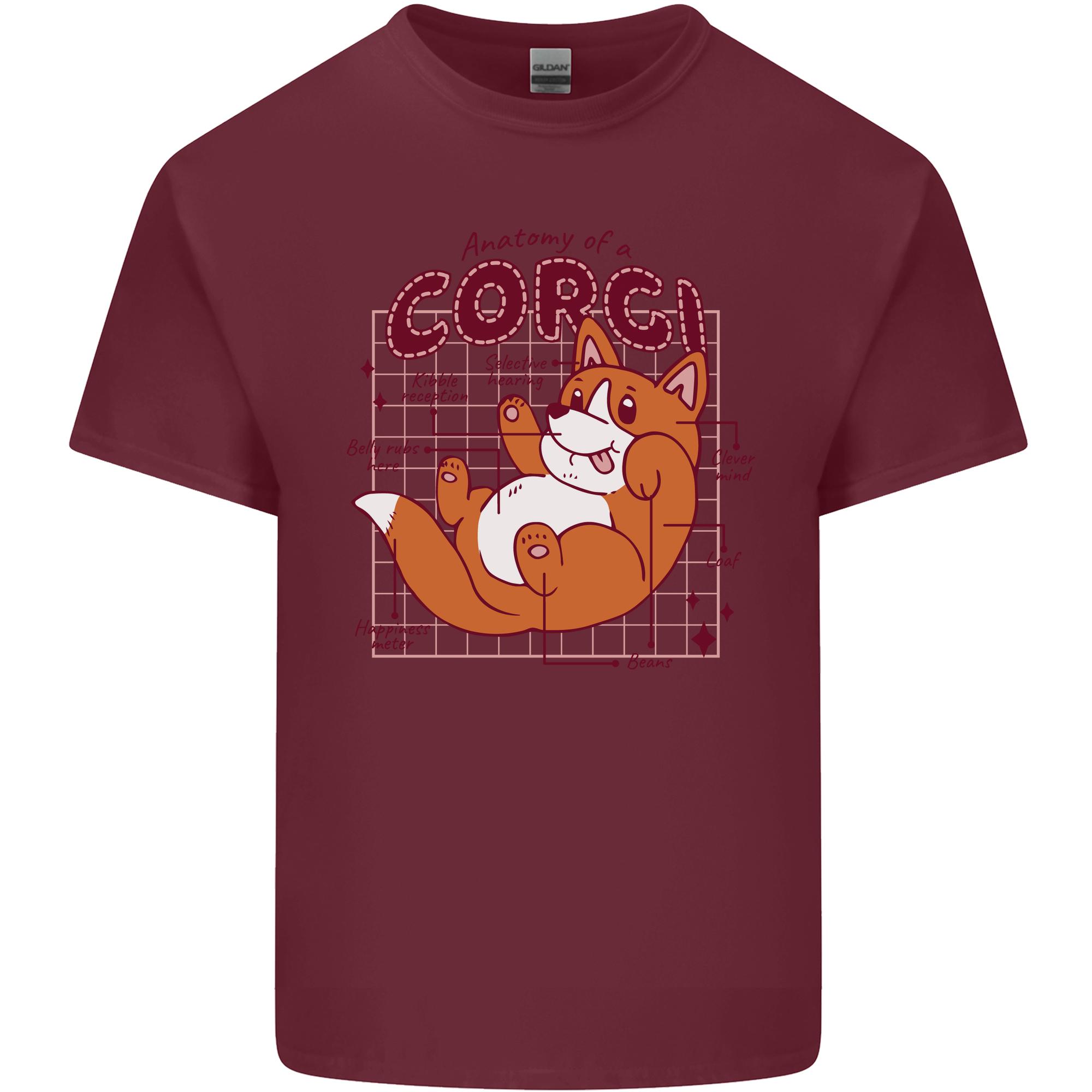 The Anatomy of a Corgi Dog Unisexs Light Cotton TShirt S