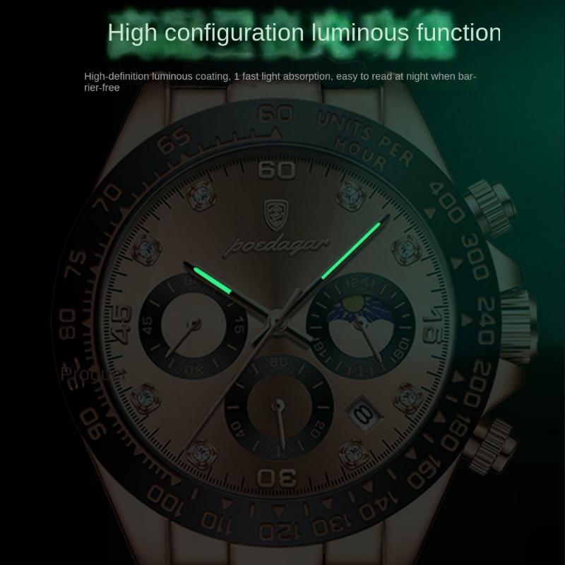 Neue Topmarke Neue Multifunktions-Herrenuhr Silikonband Mode Quarz Leuchtarmbanduhr