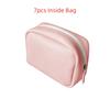 7/14PCS Portable Waterproof Pill Pouch Set Leakproof Zippered Pouches 7-Day Pill Organizer Moisture-proof PU Leather