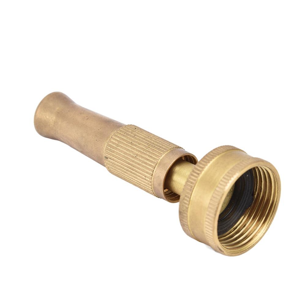 3pcs 3/4 Inch Adjustable Twist Nozzle Female Thread End Solid Brass Heavy Duty Hose Sprayer Solid Brass Hose Nozzle