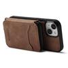 LC.IMEEKE L6 For iPhone 15 Plus/14 Plus Magnetic Case Detachable Zipper Wallet Leather Coated PC + TPU Phone Cover