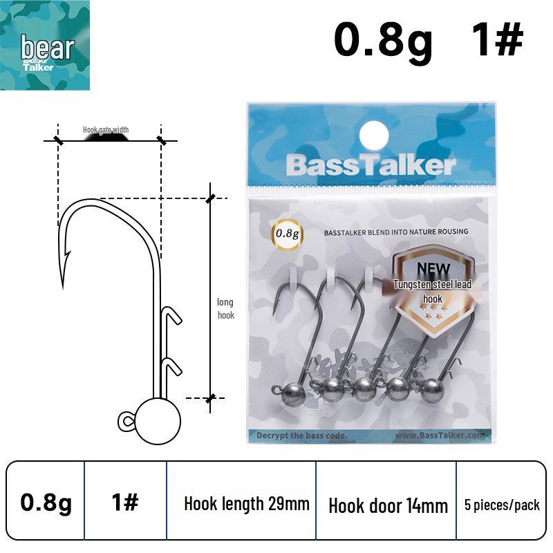 

Мікрогачок з вольфрамовою головкою для лову окуня – Підходить для сома та окуня