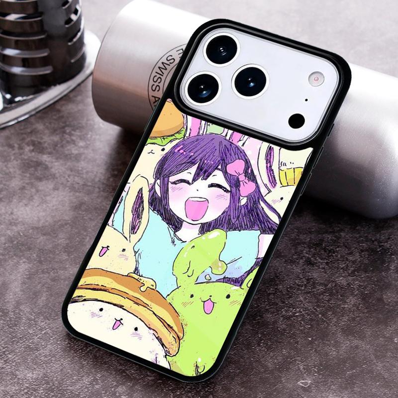 Omori Mewo Cat fanart Phone Case for iPhone 17 16 15 Pro Max Air 14 13 12 11 Plus Shockproof Capa Cover