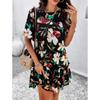 Women's Casual Vacation Printed Short-sleeved Dress