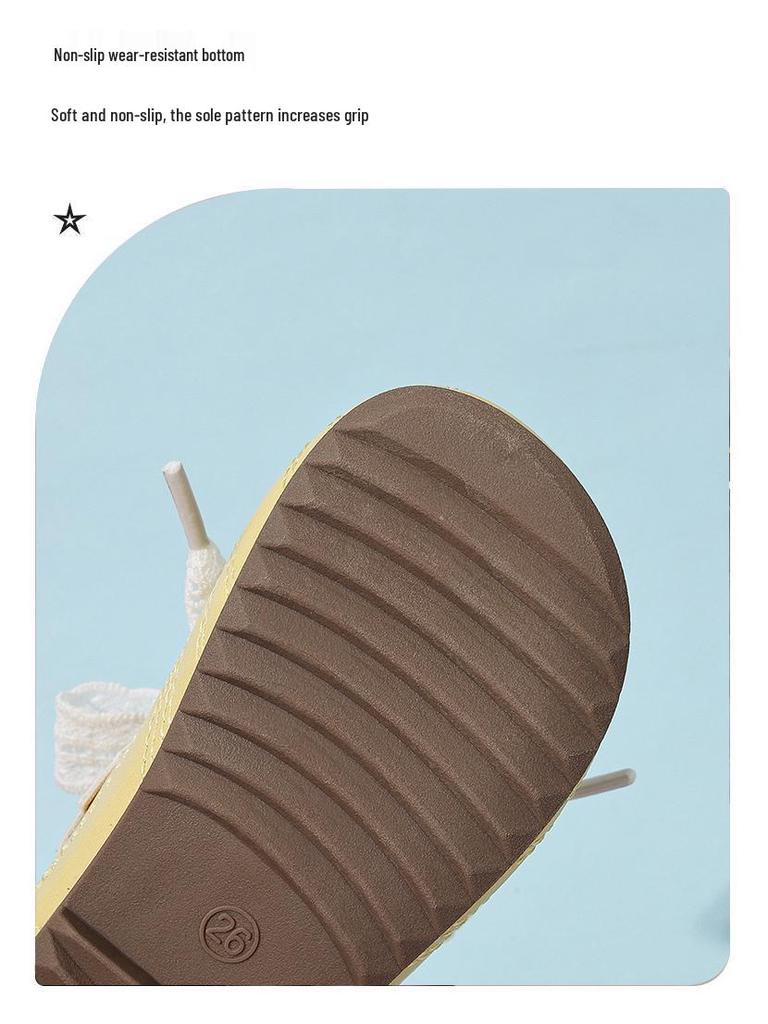 Mädchen-Schleifen-Leder-Prinzessinnenschuhe - Koreanischer Stil, Weiche Sohle, Trendige Single-Schuhe für Frühling/Herbst