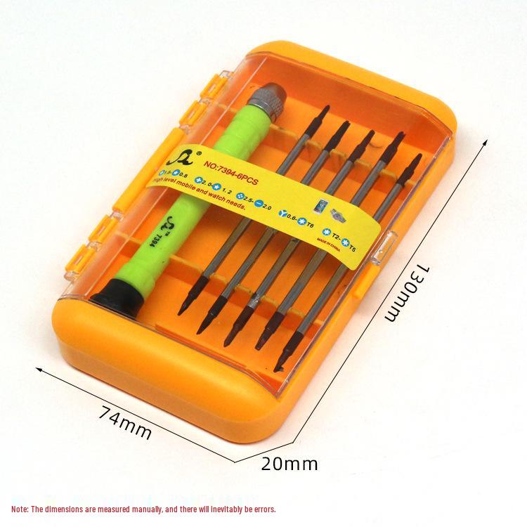 Six-in-One Double-Ended Precision Magnetic Screwdriver for Electronics Repair