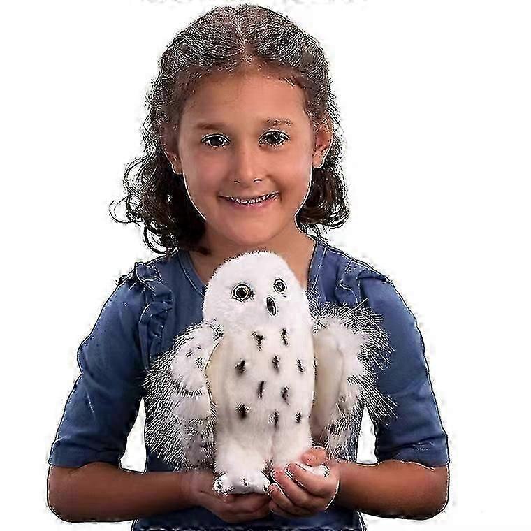 Snowy The Owl Stuffed Animal, 8 Inch Plush Owl_sys1