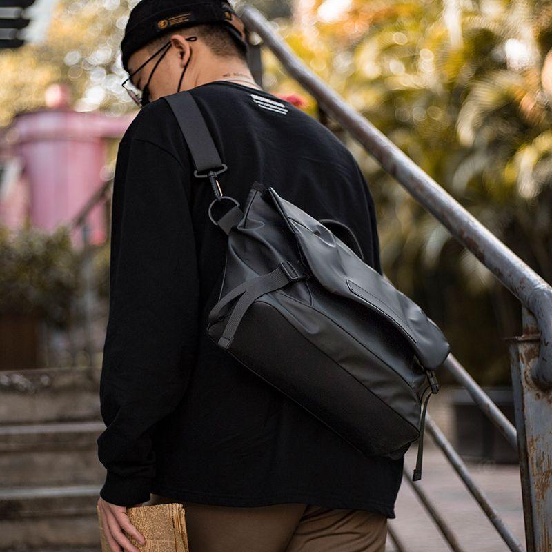 

Aboys Japanese Style Men Casual Messenger Bag Black (collection plus purchase priority delivery)
