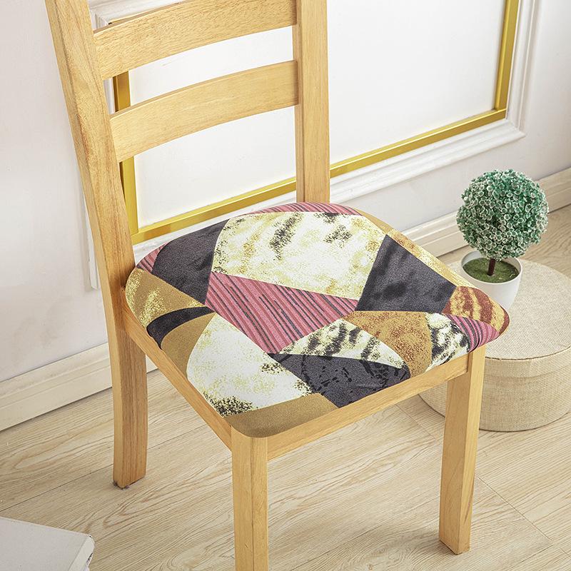 160G Printed Elastic Hotel Household Chair Cover Amazon Anti-Fouling Cushion Cover Chair Cushion Cover