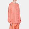 Fear of God Essentials FW22 Cable Knit Crewneck Sweater Men Tops Coral FOG-FW22-019