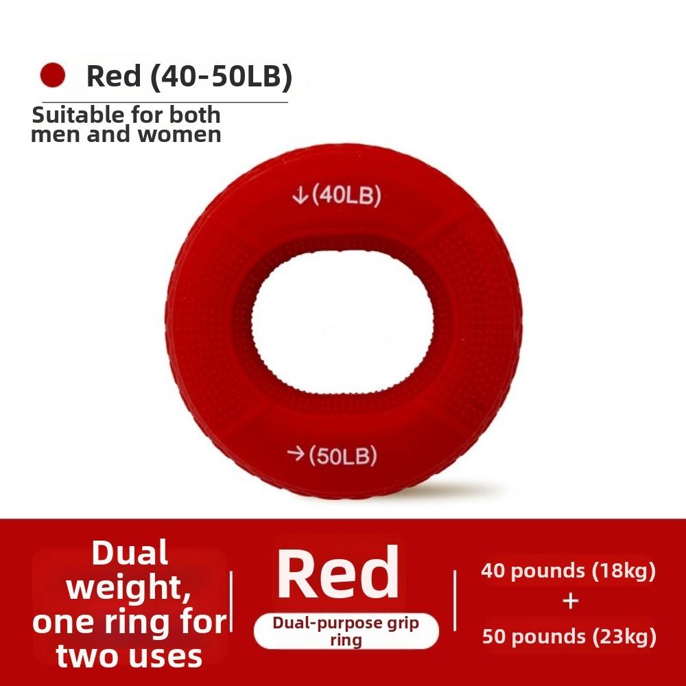Double Strength Hand Strengthener Unisex Training Ring Durable Silicone Finger Grip  For Adults
