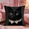 Black Cat Cute Cushion Cover Premium Comfort Reversible Pillow Cove Two In One Design For Any Room  Car Interior