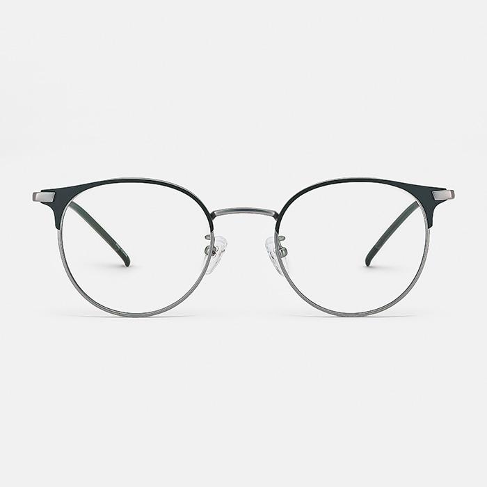Byumaeb Tender_Full Titanium Half-Rim Round