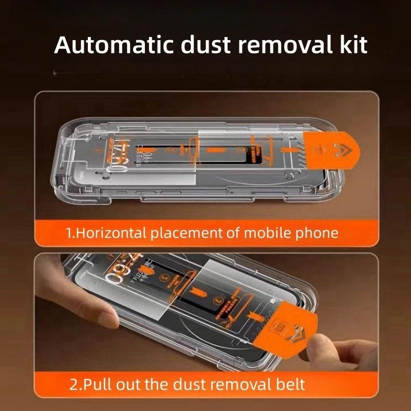 2KS Prémiové tvrzené sklo pro iPhone 16 E Prachotěsná ochrana obrazovky pro iPhone 11 Pro Max 12 13 14Plus 15 16 Pro Sklo