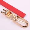 Hot Selling Colors for Women's Candy Artificial Leathe Thin Waistband Adjustable Dresses Pants Fashion Accessories