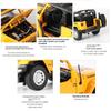1/32 Scale Jeep Wrangler Rubicon Alloy Car Model Diecast Metal Toy Off Road Vehicles Sound Light Children Toy Trendy Display Ornament