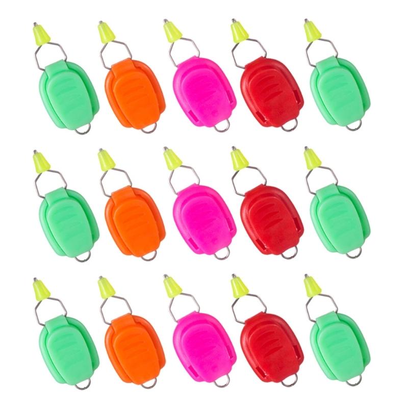 

15Pcs Fishing Line Stoppers Baitcasting Drum Reel Card Line Device Fish Line Holder Stop Buckle Drum Wheel Line Clamps 1