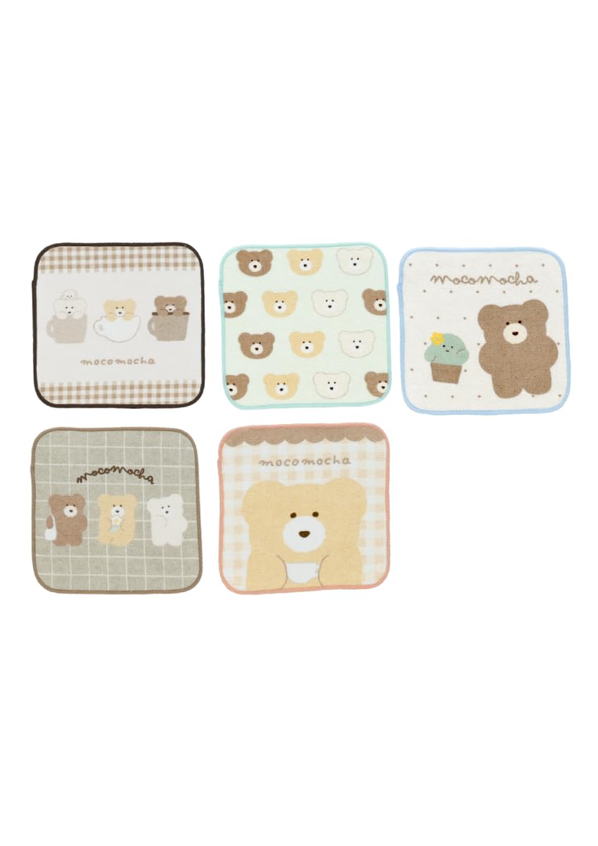 

Marushin Mini Fluffy and Relaxed Character Perfect for and Elementary Perfect for Girls Towels, 5-Piece Set, Style, Design, Preschool, Kindergarten,