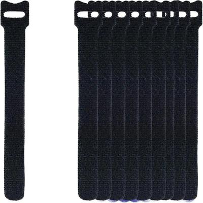 10-100PCS Reusable Hook and Loop Straps Fastening Cable Ties Cable Straps Nylon Securing Wire Cord Ties Organizer Fastener Tape