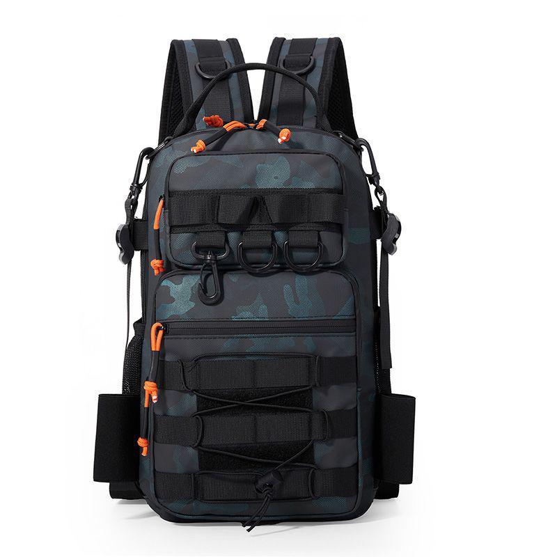 A1R Fishing Gear Backpack: Waterproof, Multifunctional, Large-Capacity Crossbody and Chest Bag.