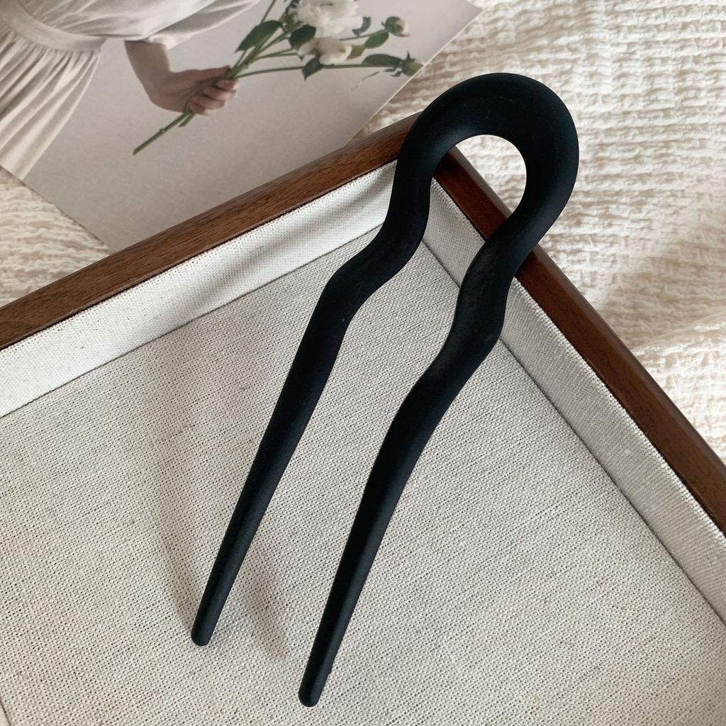 New Simple Matte Wave U-shaped Solid Color Hairpin Women Versatile Elegant Pan Hair Clip for Girl Hair Accessories