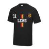 Adult Football Jersey LENS Style - Elegant Black Colorway - - Black