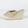 Retro Peep Toe Summer Shoes Women High Heels Sandals Fashion Brand Wedges Ladies Party Shoes Wedge Sandals 10cm Big Size 42