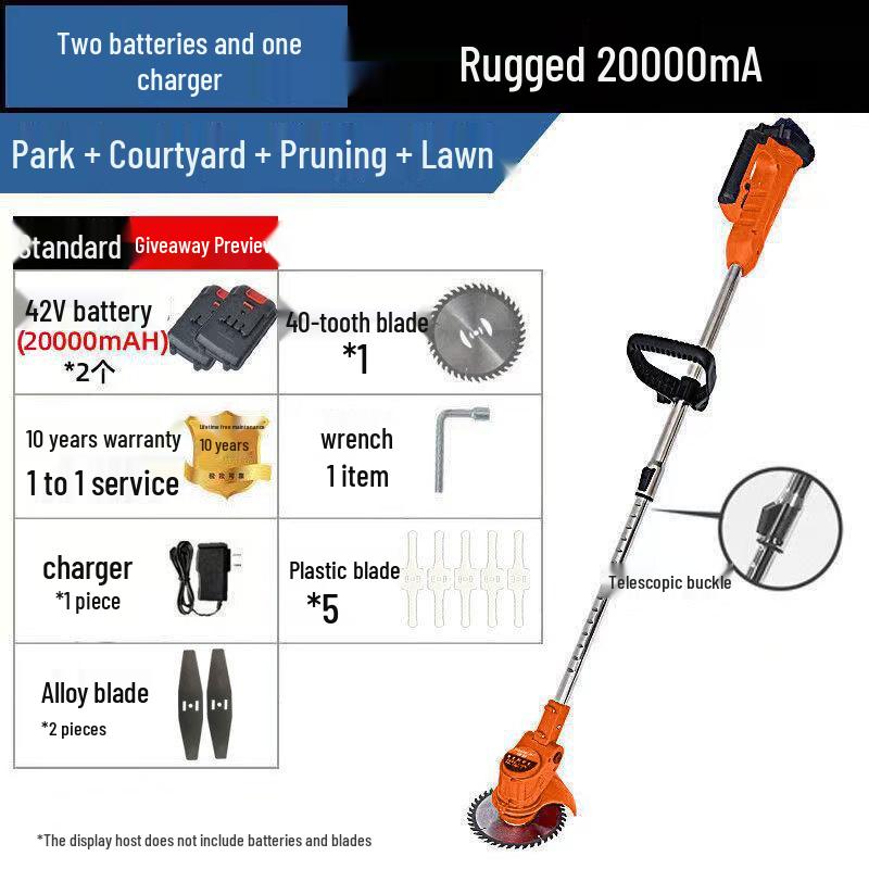 Bocheng Cordless Electric Weeder & Lawn Mower CN plug (adapter included)