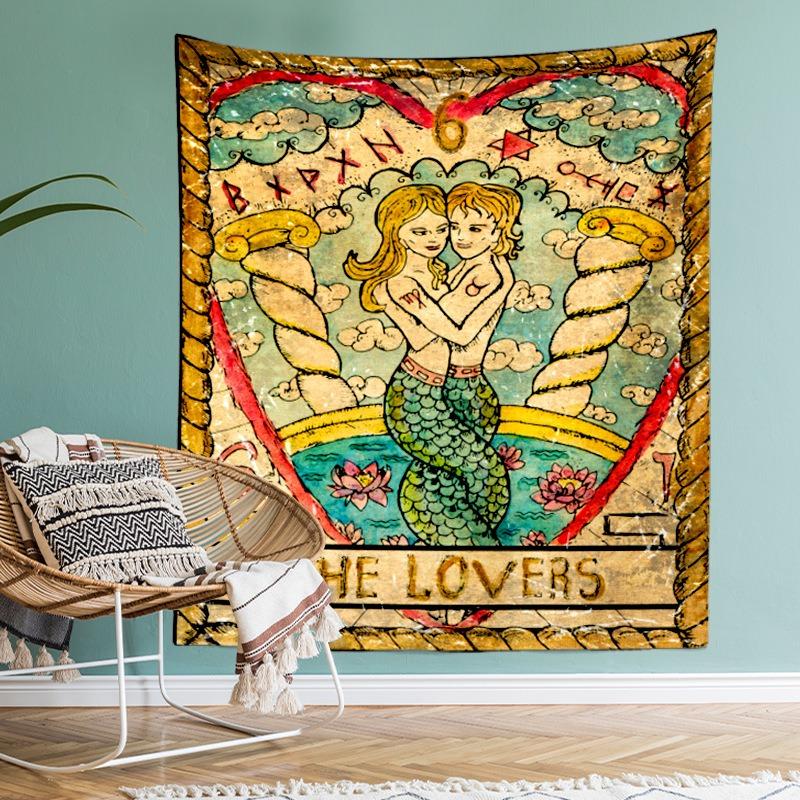 Retro Mural Pattern Tapestry Home Wall Decoration Tapestry Office Living Room Tapestry