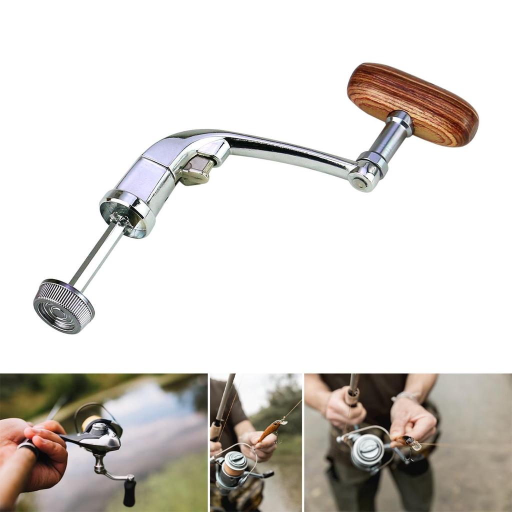 Fishing Reel Handle Single Metal Swing Arm Accessories Replacement Lightweight