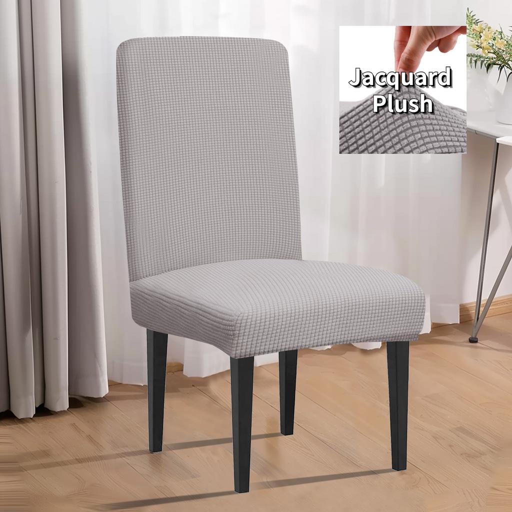 Dining Room Chair Protector Slipcovers Set of 4/8 Stretch Removable Washable Seat Cover for Kitchen Home Decoration Chair Cover
