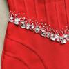 Heavy Sewing Diamond Sling Bandage Evening Dress